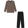 26W262M - Checkerboard Print Loungewear Set